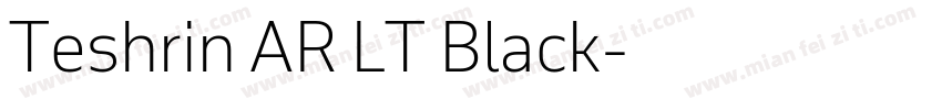 Teshrin AR LT Black字体转换